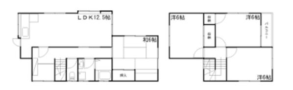 御立西1丁目戸建の物件間取画像